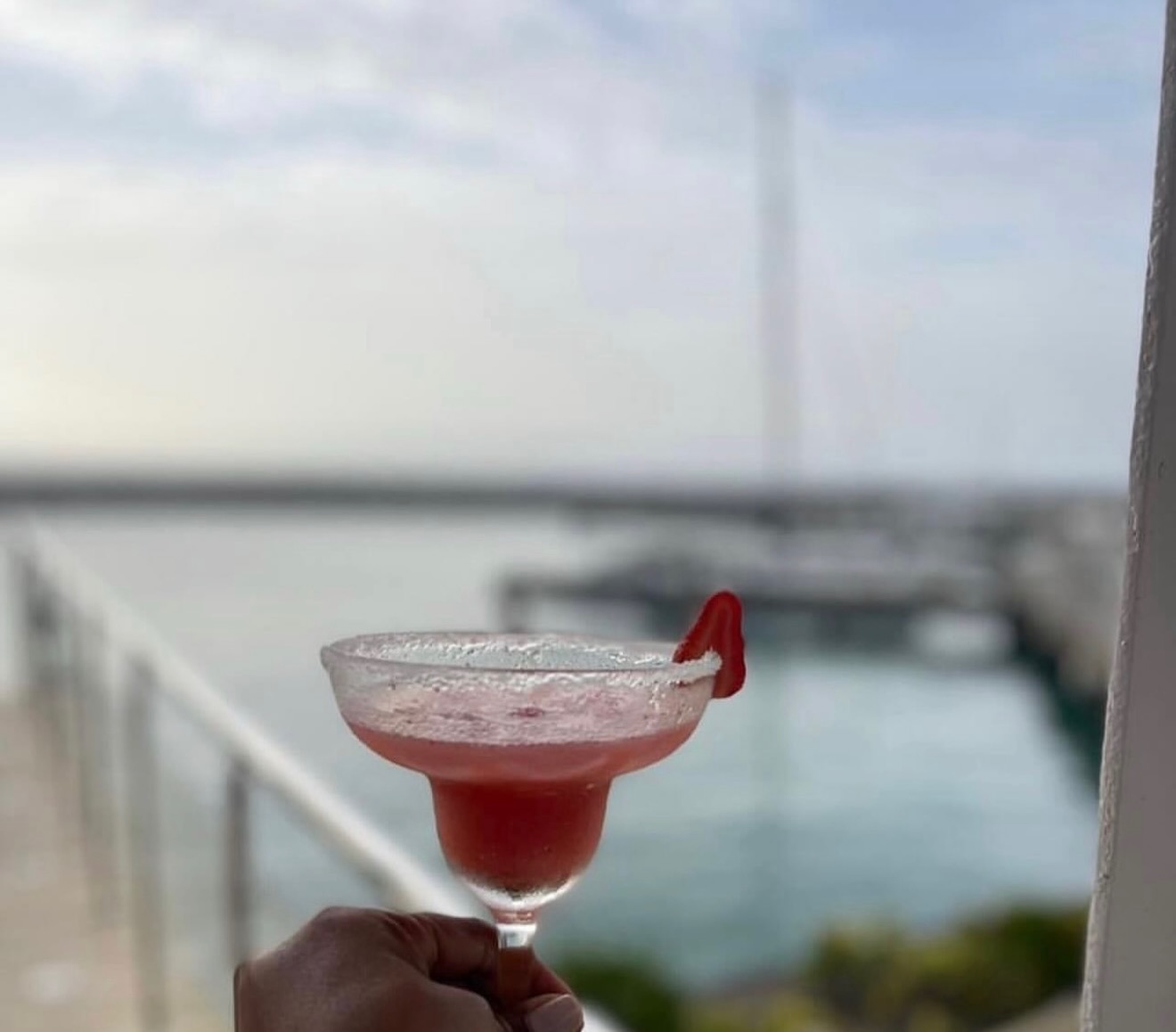 Margarita enjoyed with an ocean view at Ocean World Terrace